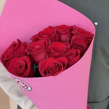 Букеты из красных роз 50 см премиум (Эквадор)